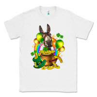 White St. Patrick's Donkey with balloon Classic Tee - HowdyJamesFarm