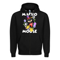 Black macho mouse Zipper Hoodie - artisFamous