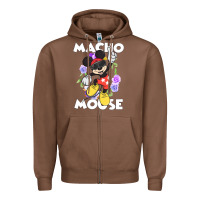 Chestnut macho mouse Zipper Hoodie - artisFamous