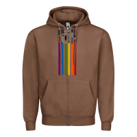 Chestnut rainbow lightsaber Zipper Hoodie - artisFamous