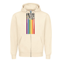 Rainbow Lightsaber Zipper Hoodie | Teevron