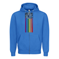 True Royal rainbow lightsaber Zipper Hoodie - artisFamous
