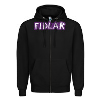 Black fidlar Zipper Hoodie - artisFamous