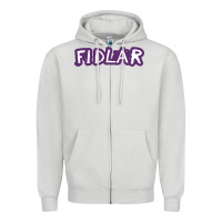 Dove Grey fidlar Zipper Hoodie - artisFamous