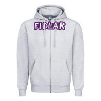 Heather Grey fidlar Zipper Hoodie - artisFamous