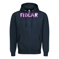 Navy fidlar Zipper Hoodie - artisFamous