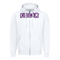 White fidlar Zipper Hoodie - artisFamous