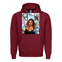 Burgundy kelly clarkson Zipper Hoodie - artisFamous