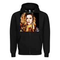 Black kelly clarkson Zipper Hoodie - artisFamous