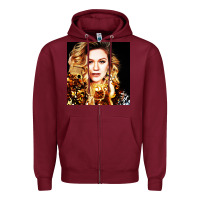 Burgundy kelly clarkson Zipper Hoodie - artisFamous