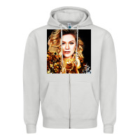Dove Grey kelly clarkson Zipper Hoodie - artisFamous