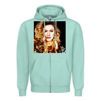 Seafoam kelly clarkson Zipper Hoodie - artisFamous