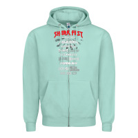 Seafoam shark fest Zipper Hoodie - artisFamous