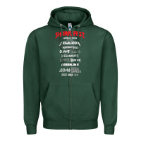 Sports Green shark fest Zipper Hoodie - artisFamous