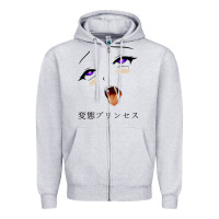 Heather Grey ahegao face girl Zipper Hoodie - artisFamous