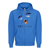 True Royal ahegao face girl Zipper Hoodie - artisFamous