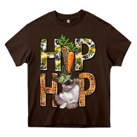 Chocolate Brown Hip hop Easter boy Easter Day Heavy Core Tee - HowdyJamesFarm