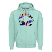 Seafoam Best Owl City Zipper Hoodie - artisFamous