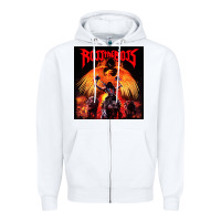 White Best Ross the Boss Zipper Hoodie - artisFamous