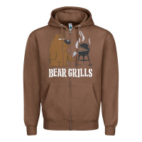 Chestnut Bear Grills Grylls Zipper Hoodie - artisFamous