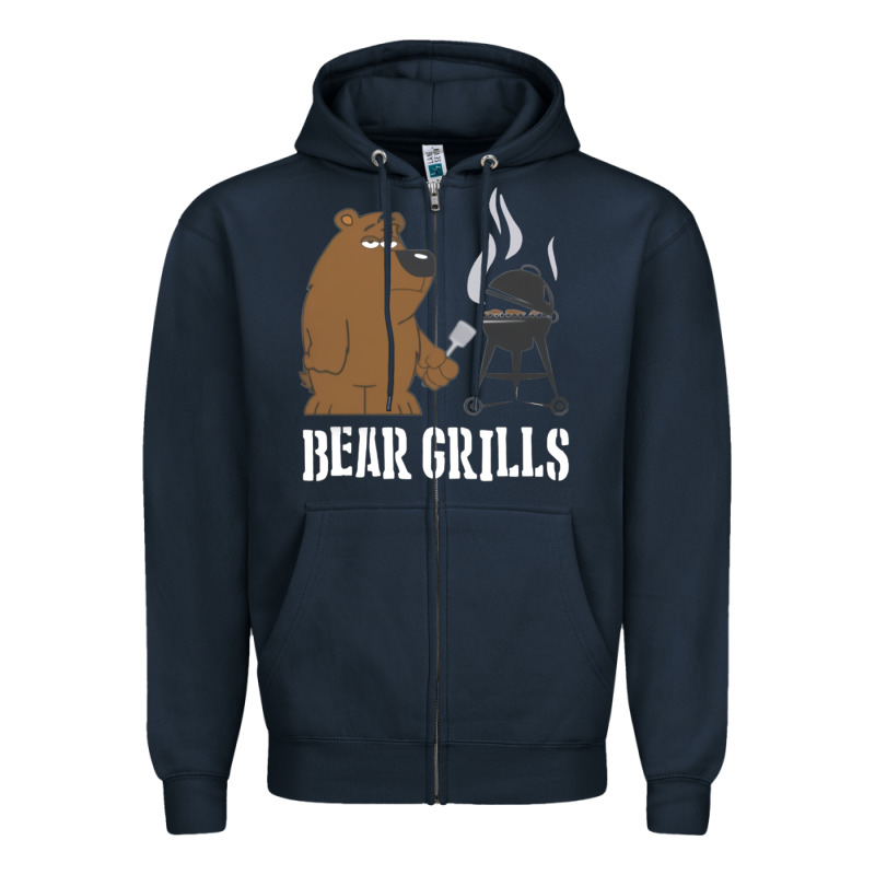 Bear Grills Grylls Zipper Hoodie by artisFamous | Teevron