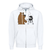 White Bear Grills Grylls Zipper Hoodie - artisFamous