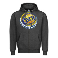 Charcoal Heather carib beer Zipper Hoodie - artisFamous