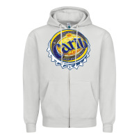 Dove Grey carib beer Zipper Hoodie - artisFamous