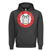 Charcoal Heather clark university Zipper Hoodie - artisFamous