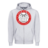 Heather Grey clark university Zipper Hoodie - artisFamous