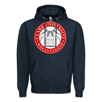 Navy clark university Zipper Hoodie - artisFamous