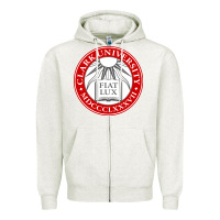 Oatmeal Heather clark university Zipper Hoodie - artisFamous