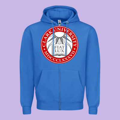 Clark University Zipper Hoodie Designed By Artisfamous
