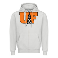 Dove Grey findlay oilers Zipper Hoodie - artisFamous