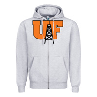 Heather Grey findlay oilers Zipper Hoodie - artisFamous