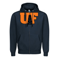 Navy findlay oilers Zipper Hoodie - artisFamous