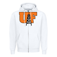 White findlay oilers Zipper Hoodie - artisFamous