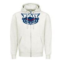 Oatmeal Heather florida atlantic owls Zipper Hoodie - artisFamous