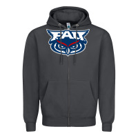 Smoke florida atlantic owls Zipper Hoodie - artisFamous