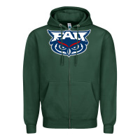 Sports Green florida atlantic owls Zipper Hoodie - artisFamous