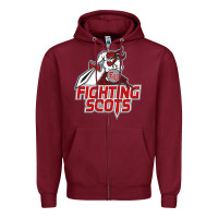 Burgundy edinboro fighting scots Zipper Hoodie - artisFamous