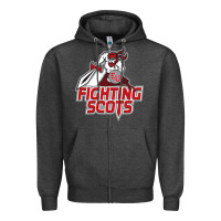 Charcoal Heather edinboro fighting scots Zipper Hoodie - artisFamous
