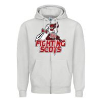 Dove Grey edinboro fighting scots Zipper Hoodie - artisFamous