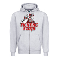 Heather Grey edinboro fighting scots Zipper Hoodie - artisFamous