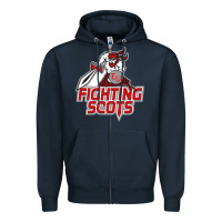 Navy edinboro fighting scots Zipper Hoodie - artisFamous