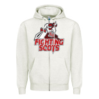Oatmeal Heather edinboro fighting scots Zipper Hoodie - artisFamous