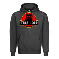 Charcoal Heather dr who park time lord Zipper Hoodie - artisFamous