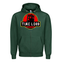 Sports Green dr who park time lord Zipper Hoodie - artisFamous