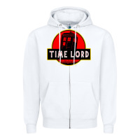 White dr who park time lord Zipper Hoodie - artisFamous