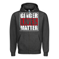Charcoal Heather ginger lives matter Zipper Hoodie - artisFamous